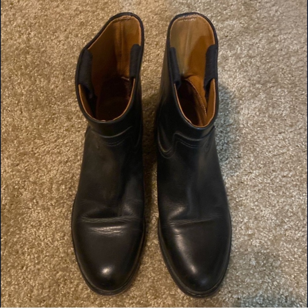 Rag & Bone Black Leather Ankle Boots - Picture 2 of 6